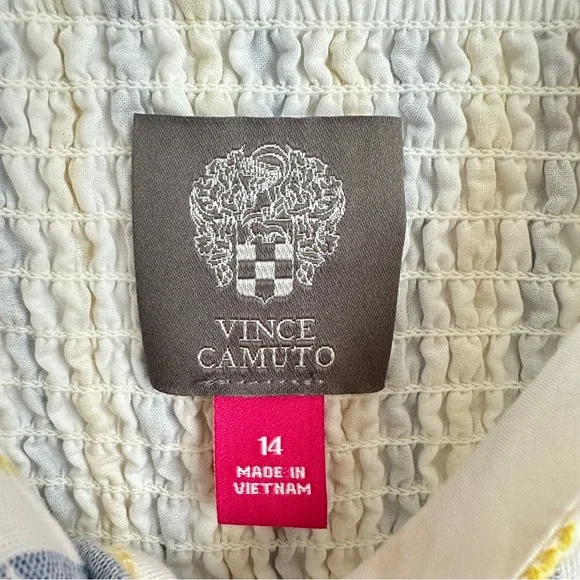 Vince Camuto Sleeveless Stripe Midi Dress Size 14 - Picture 10 of 11